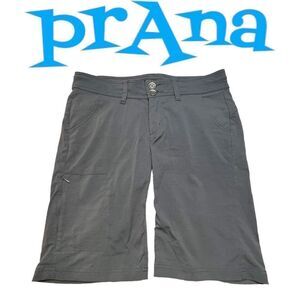 Prana Woman’s Pranagrey Bermuda Halle Shorts sz 4